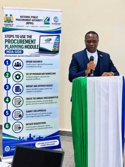 FROM PAPER TO DIGITAL: NPPA MOBILISES MDAs FOR SIERRA LEONE’S e-GP TRANSFORMATION